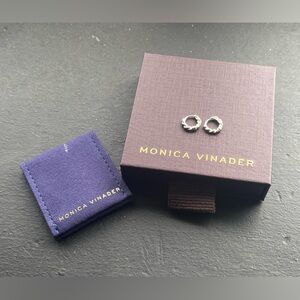 Monica Vinader Corda Mini Huggie Earrings